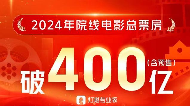 2024年中国院线票房冲破400亿关口