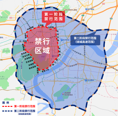 杭州：2025年起限行区域禁止燃油车通行