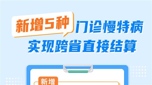 湖北增5门诊慢特病跨省直接结算